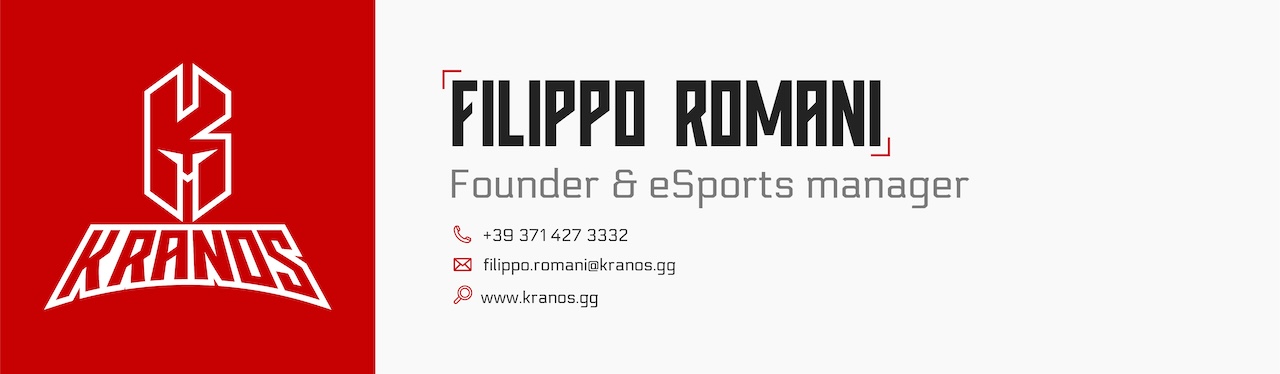 Filippo Romani — Founder & eSports Manager, Kranos